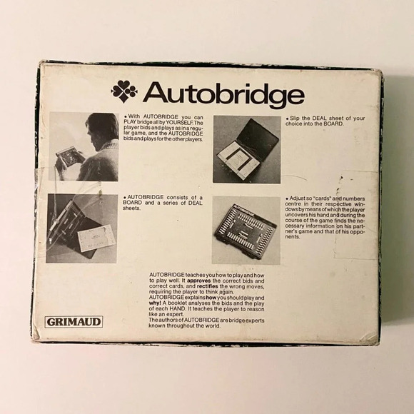 Vintage 1979 Autobridge Game  Grimaud For Intermediate to Advanced Players - Picture 4 of 15